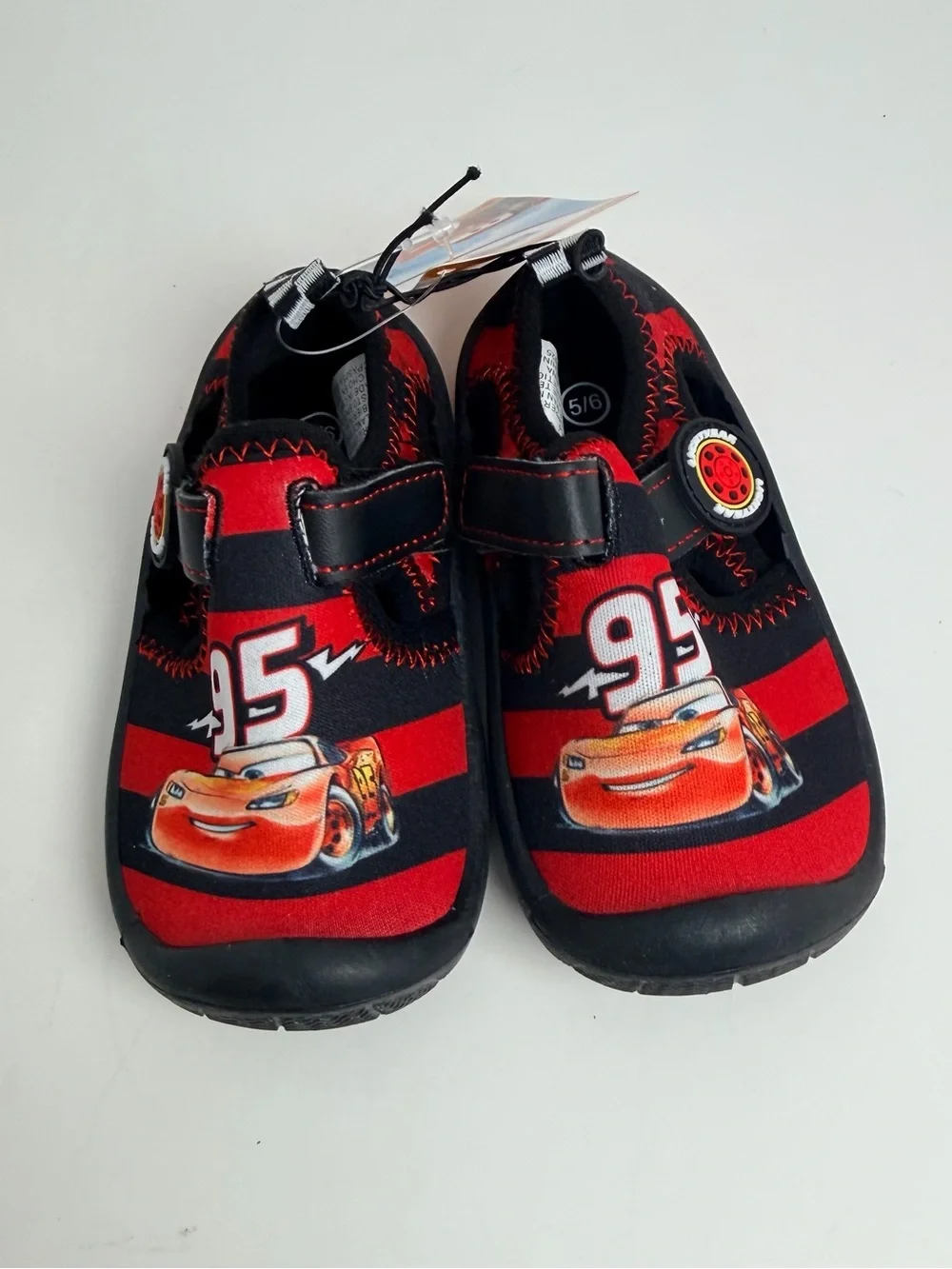 Disney Red and Black Lightning McQueen Kids Water Shoes